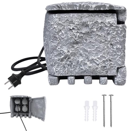 KESSER® Tuinstopcontact - 4 stopcontacten - IP44 waterdicht KESSER® Tuinstopcontact - 4 stopcontacten - IP44 waterdicht
