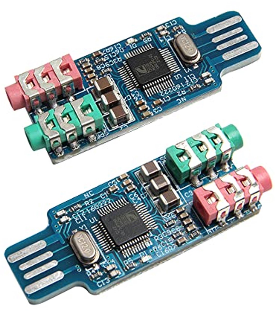 2 Stuks USB Externe Geluidskaart CM108 voor Laptop en Computer
