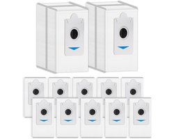 (12 Stuks) T30S PRO Vervangende Stofzakken voor ECOVACS DEEBOT T30S/ T30S PRO/ X2/ X2 Omni/ X5 Omni/ X5 Pro Omni, Actieve Koolstoffilterlaag, Wegwerpzakken, Stofzuigerzakken (NIET VOOR T30S COMBO)