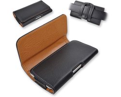 Riem Holster Hoes – Horizontale PU Leren Heuptas met Magnetische Sluiting – Telefoonhouder – Riemclip & Veiligheidslus – Geschikt voor: Realme 14T 5G