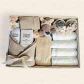 Panier à Couches Pour Bébé 3 Compartiments Avec Séparateur Amovible Et 10 Poches Invisibles - Motif Étoiles