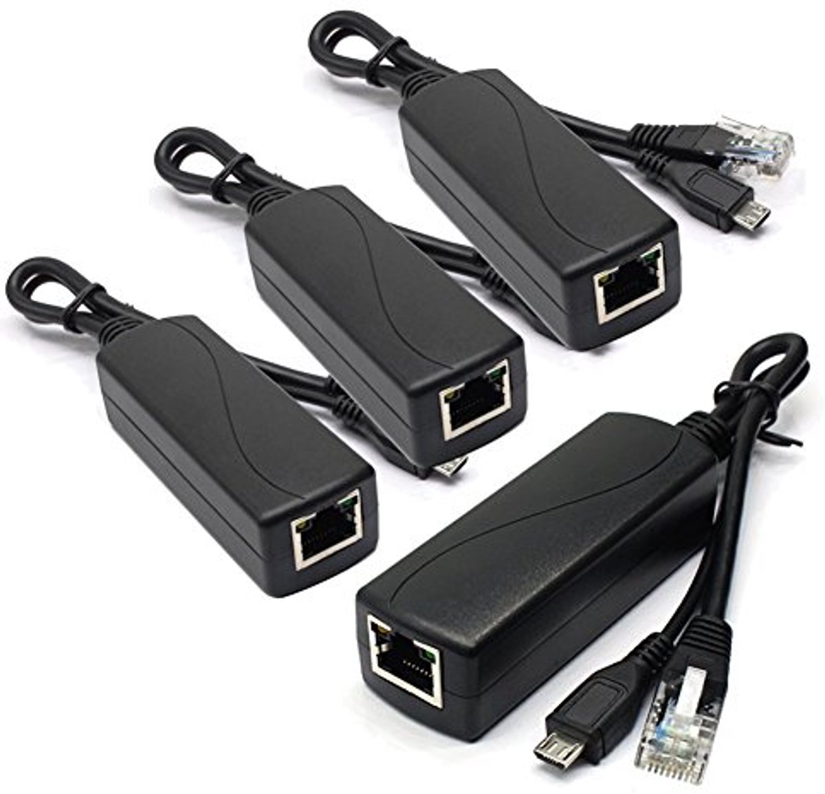 4-pack Actieve PoE Splitter 5V 2.4A voor Raspberry Pi en IP-camera's