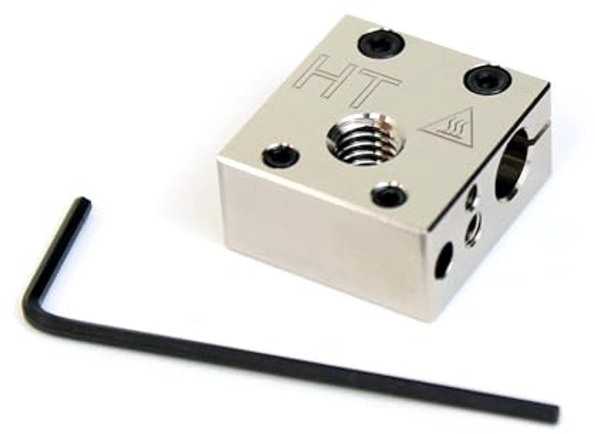 Hoge Temperatuur MK8 Style Heater Block Upgrade voor 3D Printers