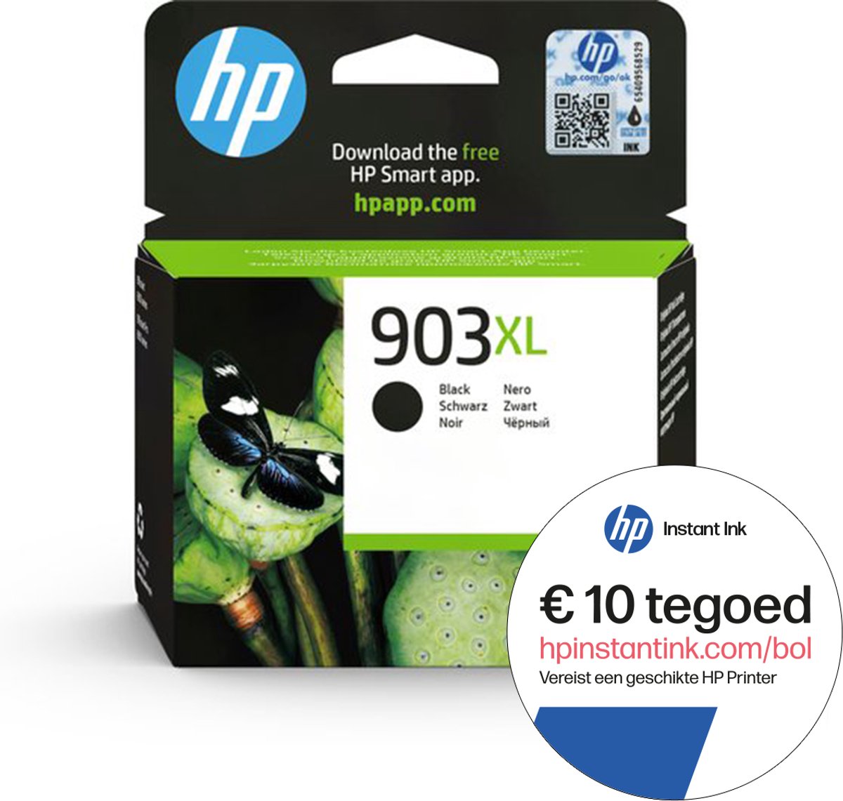 HP 903XL - Inktcartridge zwart + Instant Ink tegoed