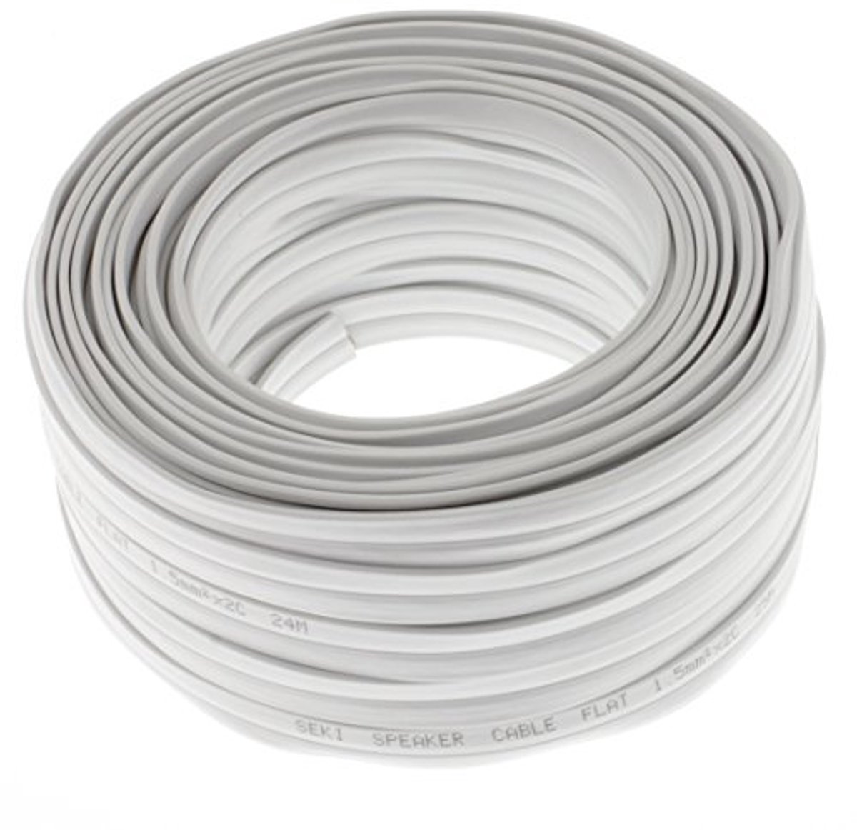 Platte Luidsprekerkabel 25m - 2x1,5mm² CCA - Duurzaam en Flexibel