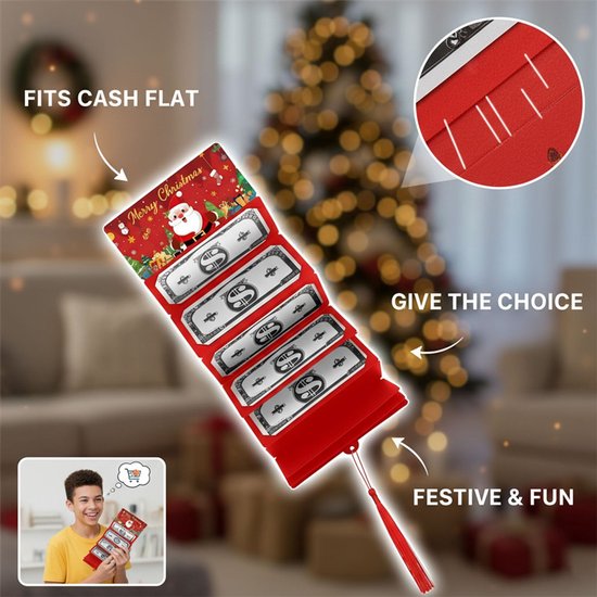 Geldkaart met mini Envelopje -> Kerst - No: 10 (HoHoHo dit is het Beste KerstKado