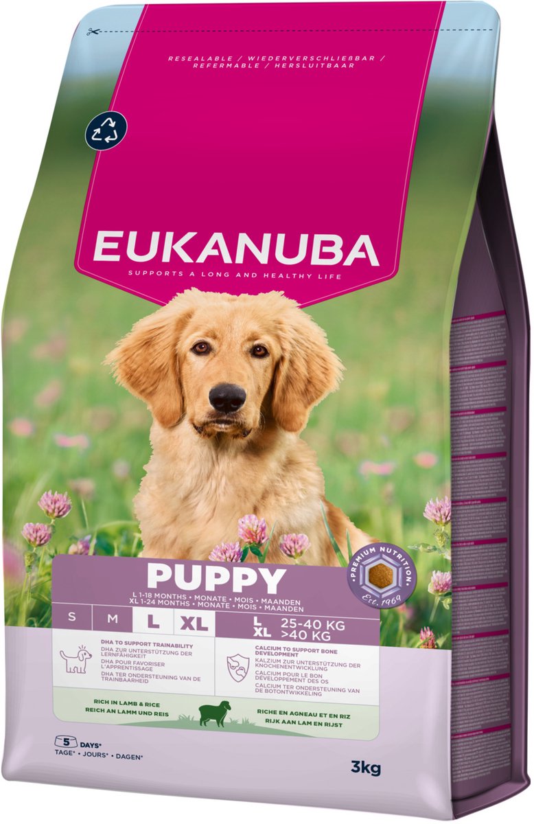 Eukanuba Puppy Large/Extra Large - Hondenvoer - Lam - 3 kg