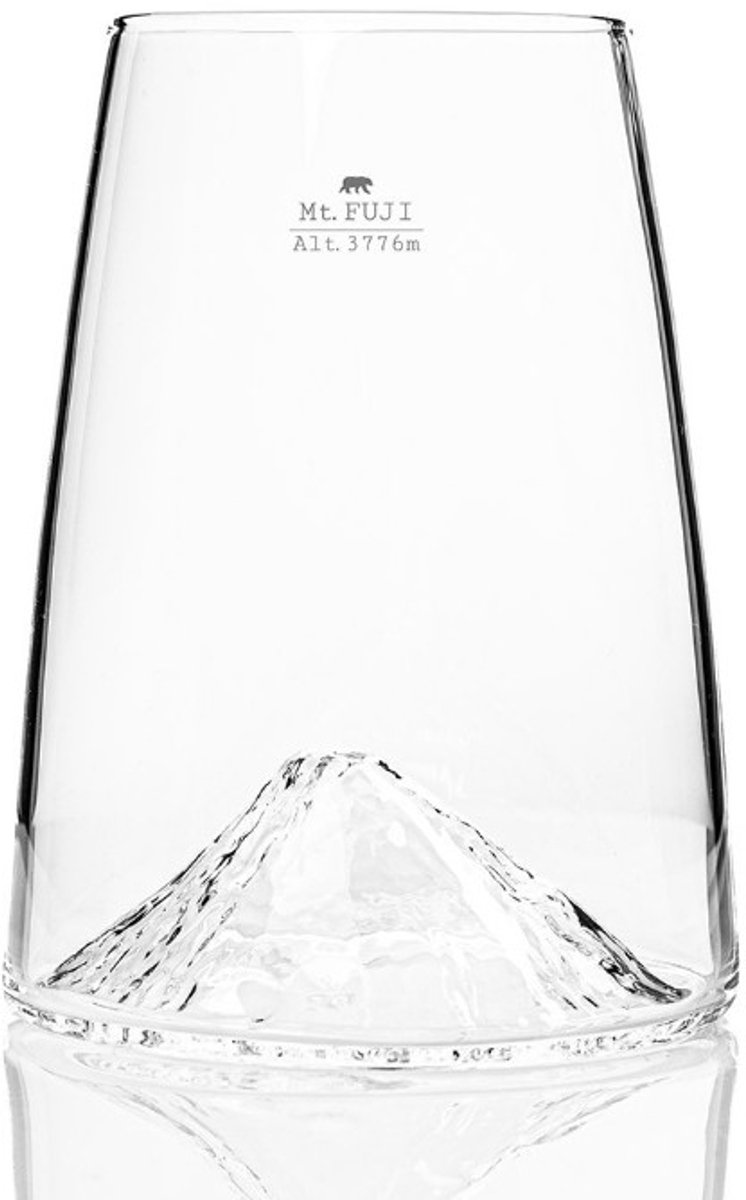 Alaskanmaker - Design Glas Topographic - Fuji - 1 Stuk