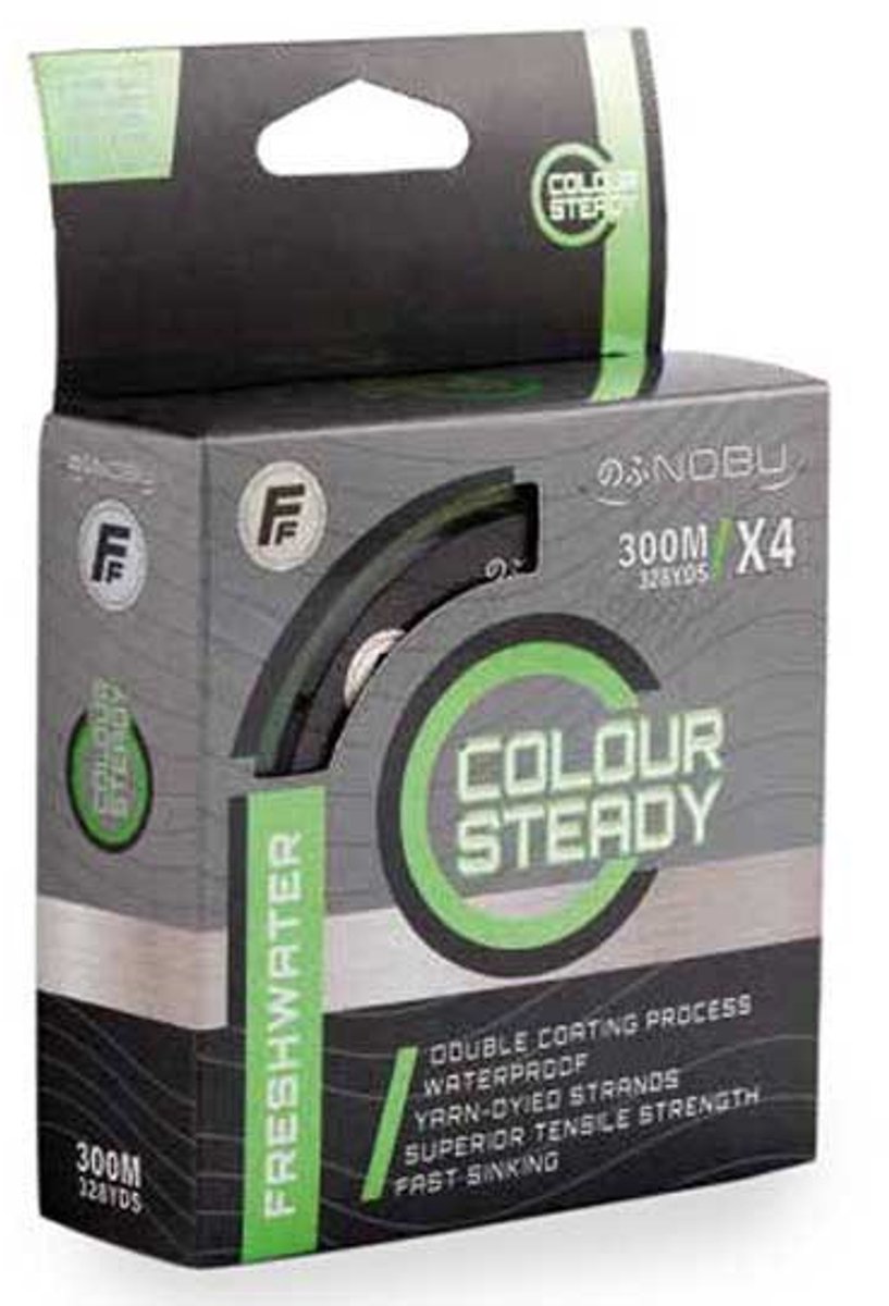 Fishing Ferrari Nobu Colour Steady Freshwater 300 M Gevlochten Vislijn Zilver 0.250 mm