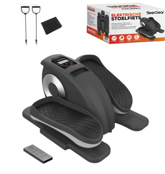 Elektrische Stoelfiets met afstandsbediening, mat en weerstandsbanden - 12 standen - Bureaufiets - Deskbike