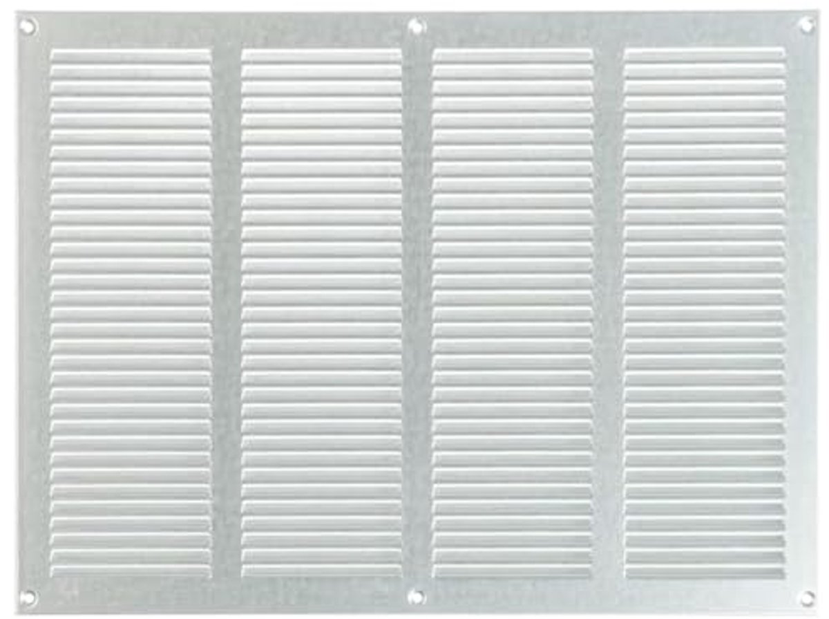 Ventilatierooster 400 x 300 mm - Gegalvaniseerd Staal met Beschermingsnet voor Dieren