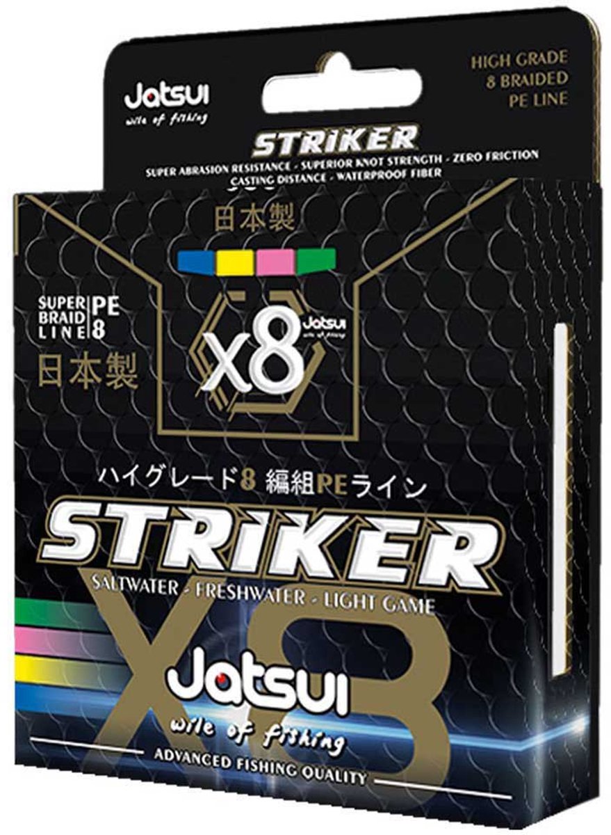 Jatsui Striker X8 500 M Gevlochten Vislijn Transparant 0.185 mm