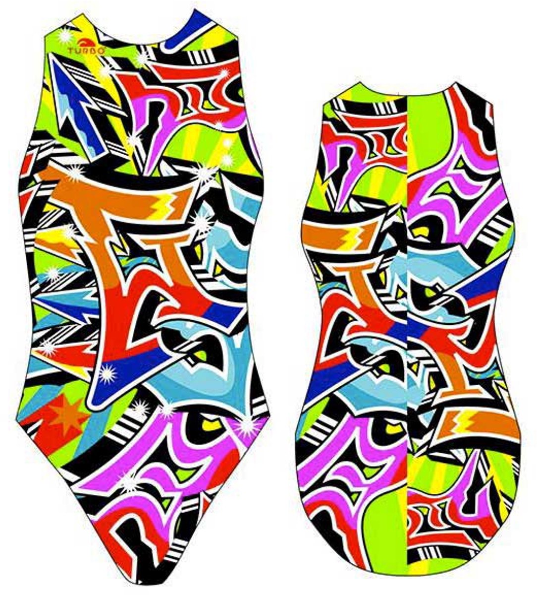 Turbo Grafitti Zwemkleding Veelkleurig S Vrouw Multicoloured