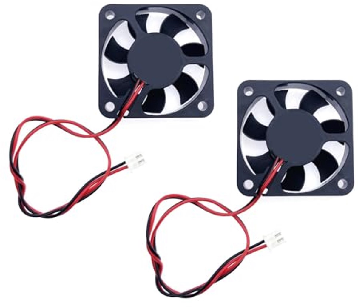 Mini Stille Koelventilator 50mm DC 12V - 2 Stuks, Borstelloze Ventilator voor 3D Printer