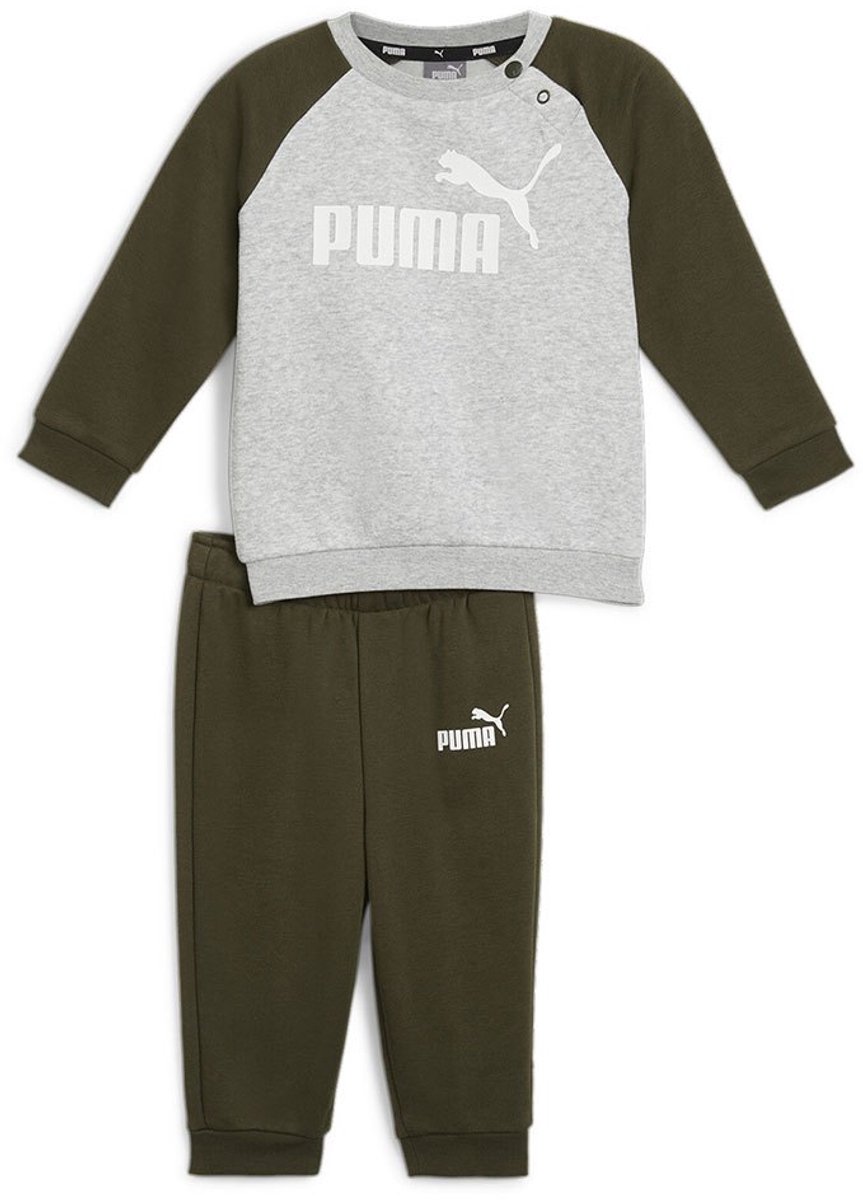 Puma Minicats Ess Raglan Set 6-9 Months Jongens Olijf