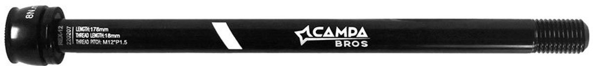 Campa Bros Kombat M12 X P1.5 X 18l Shimano Achteras Met Steekas Zilver 12 x 178 mm