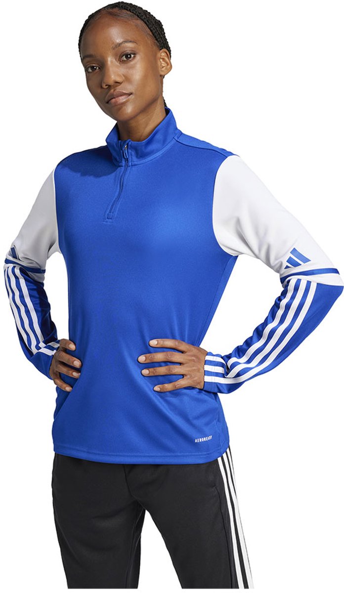 Adidas Squadra 25 Training Sweatshirt Met Halve Rits Blauw XL / Regular Vrouw