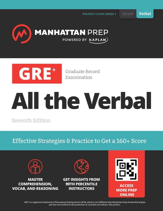 Manhattan Prep GRE Prep - GRE All the Verbal - cover