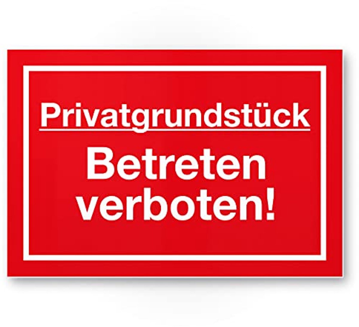 Verboden Toegang Bord - Waarschuwingsinstructies Tegen Diefstal, 30 x 20 cm
