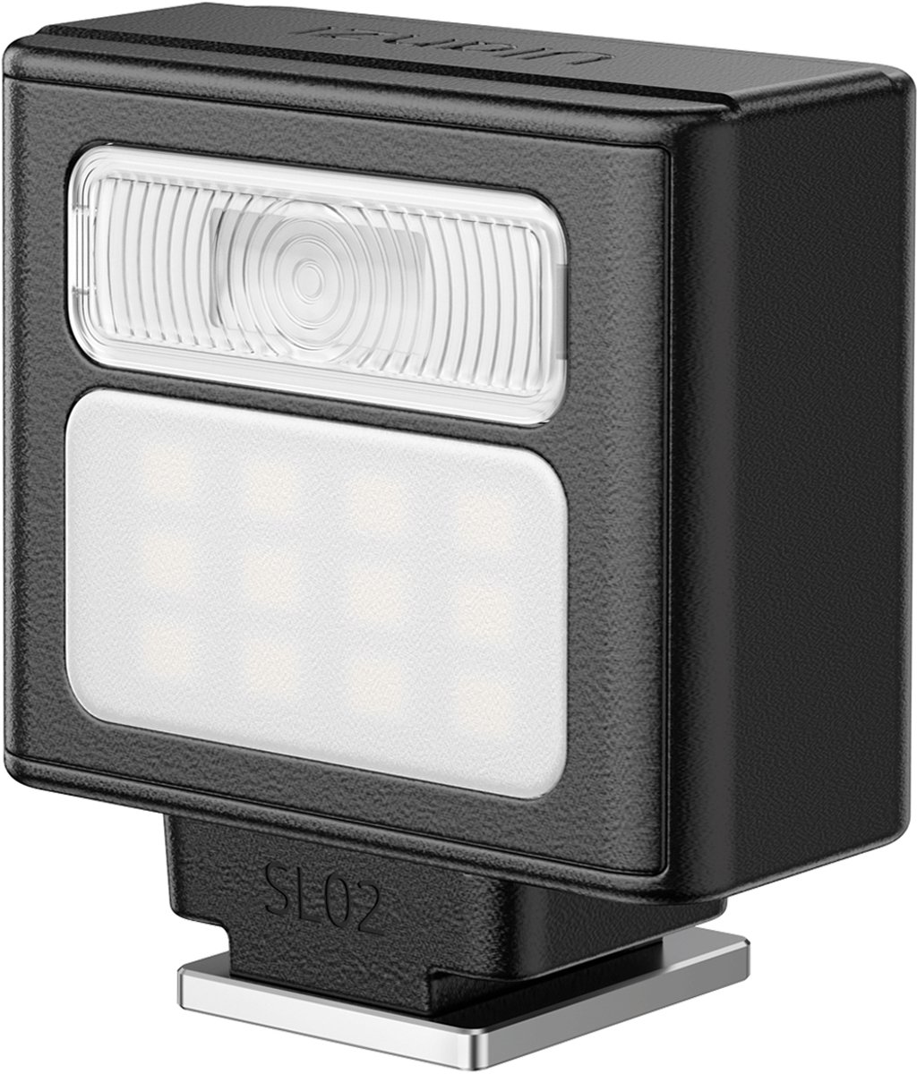 Ulanzi SL02 Spark Lite Mini Cameraflitser met LED Lamp - High-Speed Sync tot 1/8000s - Inclusief Diffuser en 6 Kleurenfilters