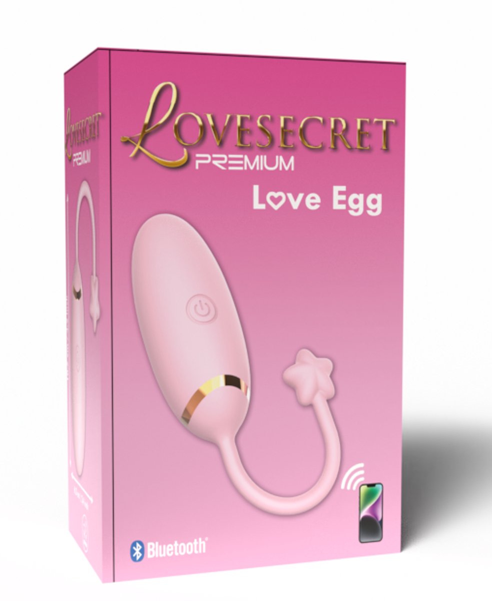 Lovesecret Premium – LS02 Love Egg – App Controlled Couples Vibrator – 9 Vibraties – Roze – Luxe Cadeauverpakking