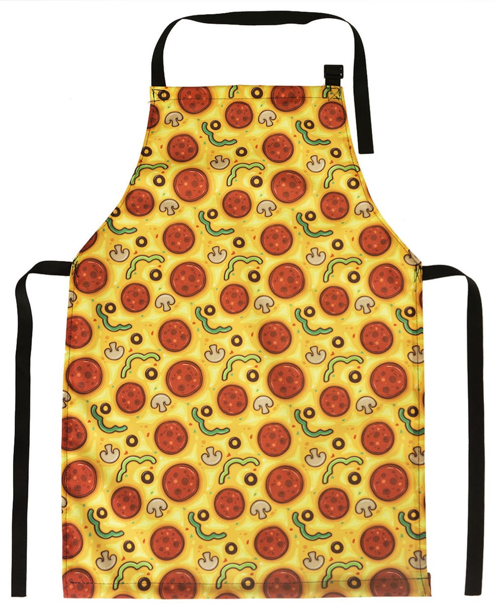 FEROCITY - Kinderschort Universele kindermaat Schildersschort - Werkschort - Unisex - Pizza
