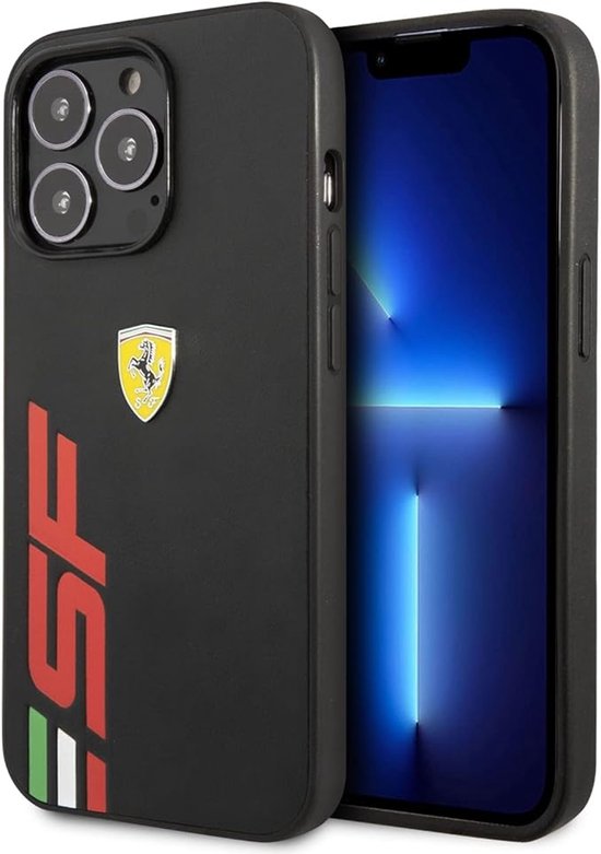 Ferrari Back cover iPhone 13 Pro - Zwart - Schokbestendig - Ergonomisch ontwerp van Merkloos — afbeelding 2