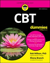Boek "CBT voor Dummies" met een roze waterlelie op de voorkant.
