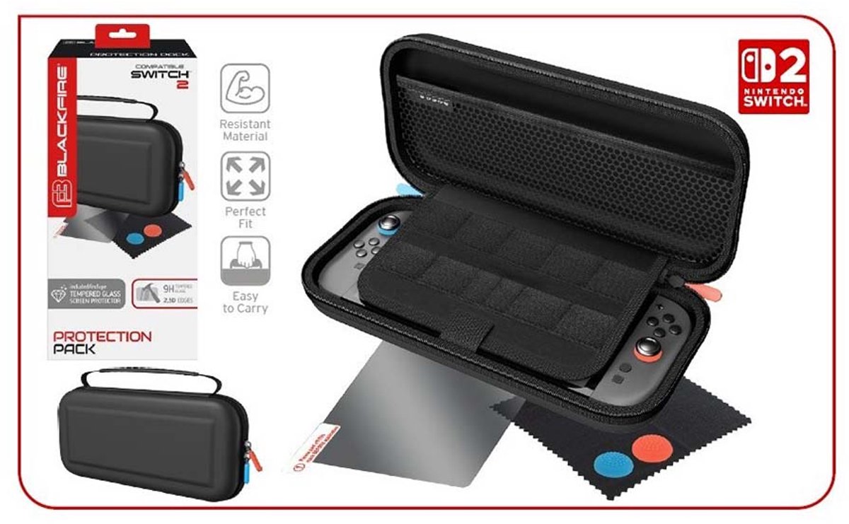 Arcade1up Switch 2 Fresh Travel Kit 5 In1 Omslag Zwart