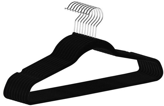Kleerhangers, fluweel, antislip, ruimtebesparende babykleerhangers