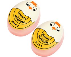Eierwekker - 2 Stuks - Ei Timer - Kleur Veranderende Ei Wekker - Kookwekker - Eierkoker - Eieren Koken - Ei Kookwekker - Egg Time - Kookwekker - Het magische hulpmiddel voor het koken van perfecte eieren