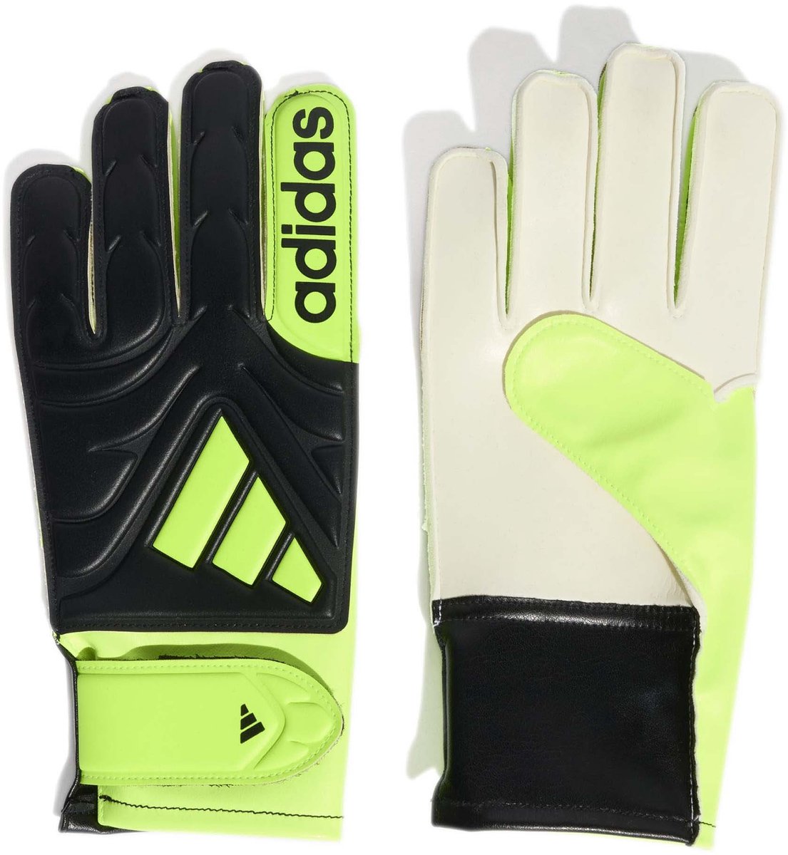 Adidas Copa Club kinder keeperhandschoenen zwart geel - Maat S