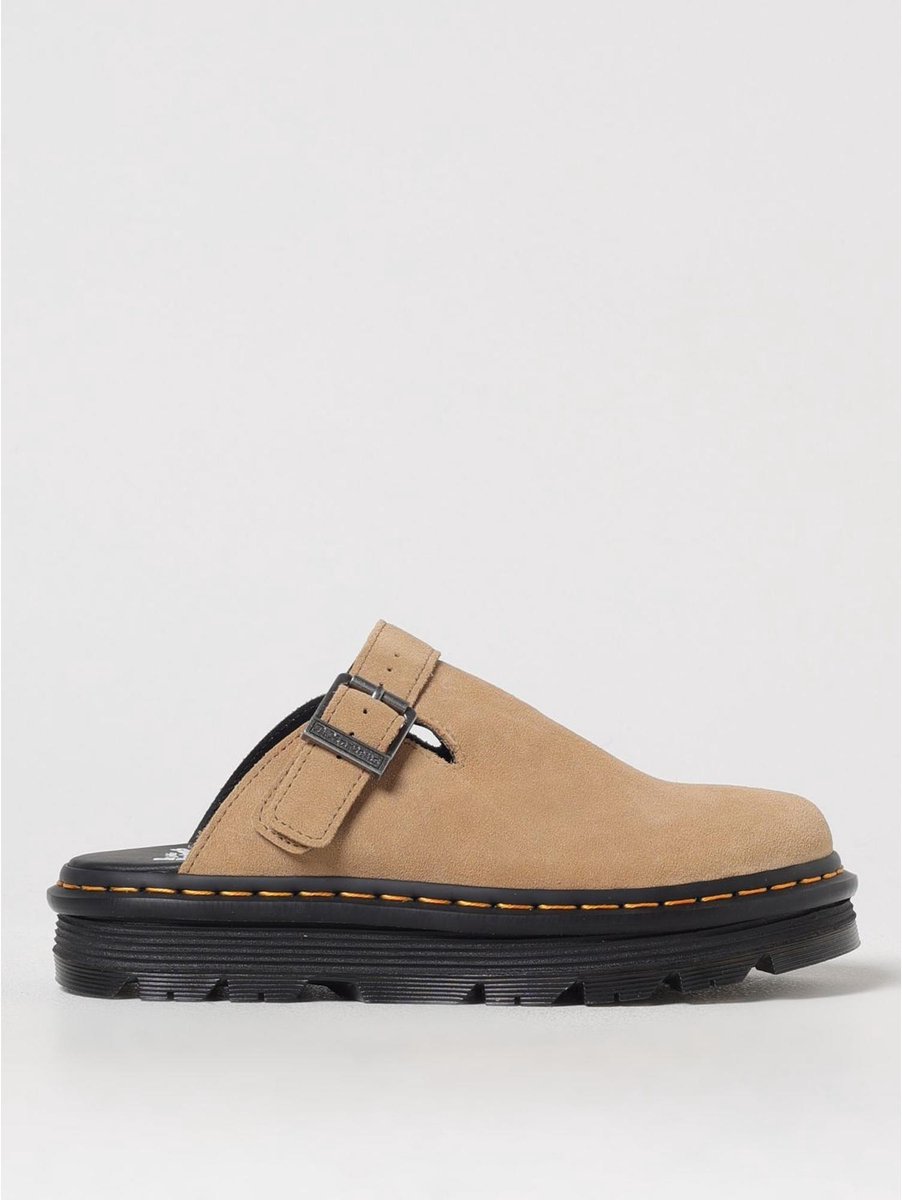 Leonore Clog Buckle Closure Shoes Beige