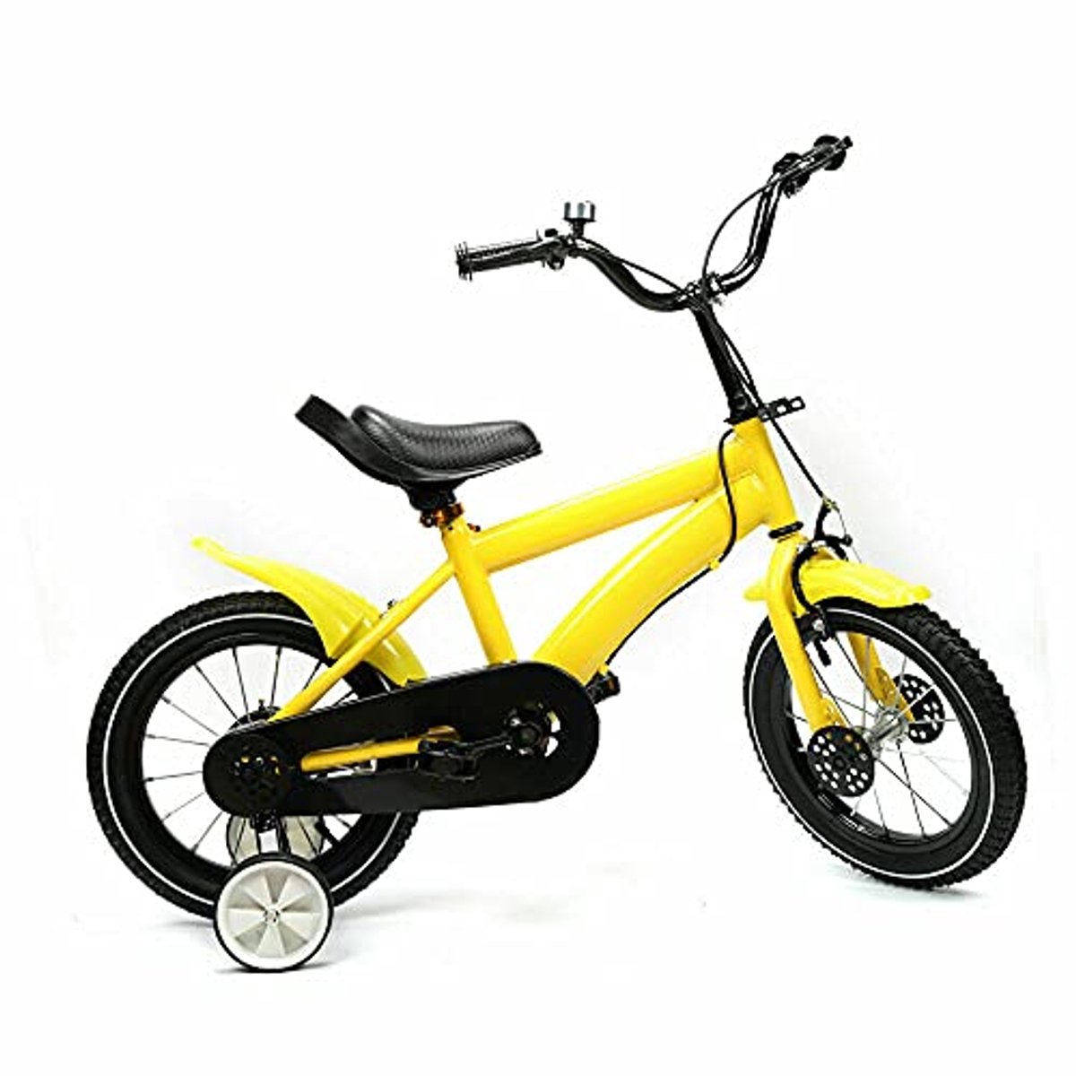 14 inch Kinderfiets met Handrem, Steunwielen en Ergonomisch Stuur voor Kinderen