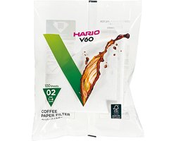 HARIO V60 koffiefilters - 02 Size - 100 stuks - Wit