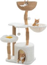Kattenu PureWood Large - Arbre à chat en bois tronc d'arbre - arbre à chat bois pour chats - arbre à chat design bois