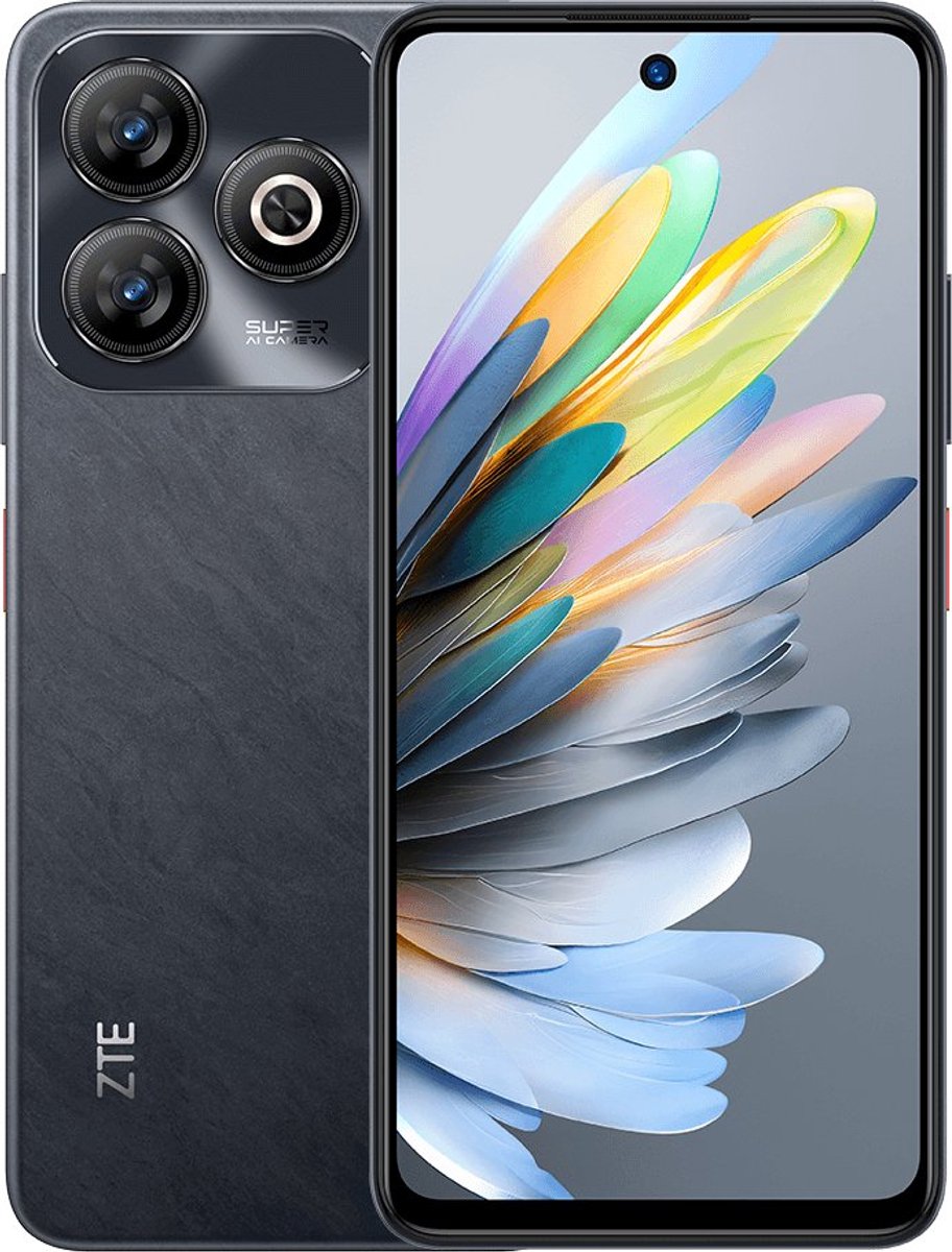 Smartphone ZTE Blade A75 6,6” Octa Core 4+10 GB RAM 256 GB Zwart