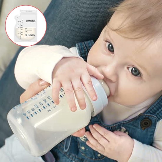 Moedermelk Bewaarzakjes - 50 stuks - 250 ml - Geschikt Voorgesteriliseerde moedermelk - BPA-vrij en Recyclebaar - Lekvrije Borstvoeding Zakjes met Dubbele Zipsluiting en Schenktuit - Koelkast en Vriezer van Vita Verde — afbeelding 4