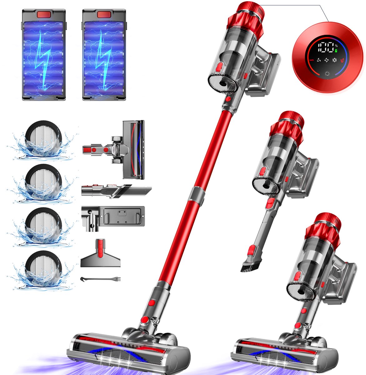 Elekiatech Steelstofzuiger Draadloos - 70000Pa