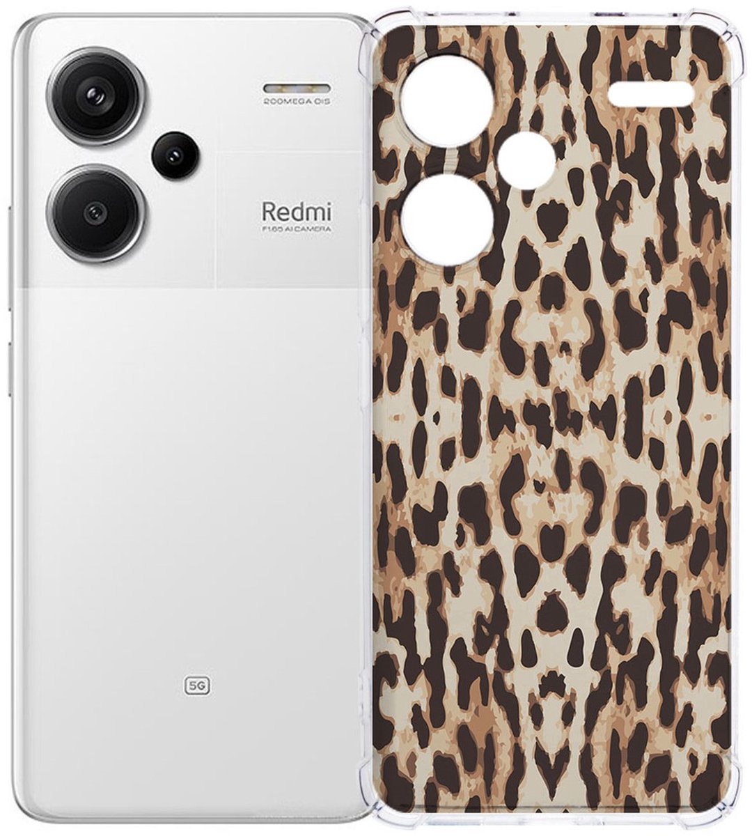 Xiaomi Redmi 13 Pro Plus Hoesje - Leopard TPU Antishock