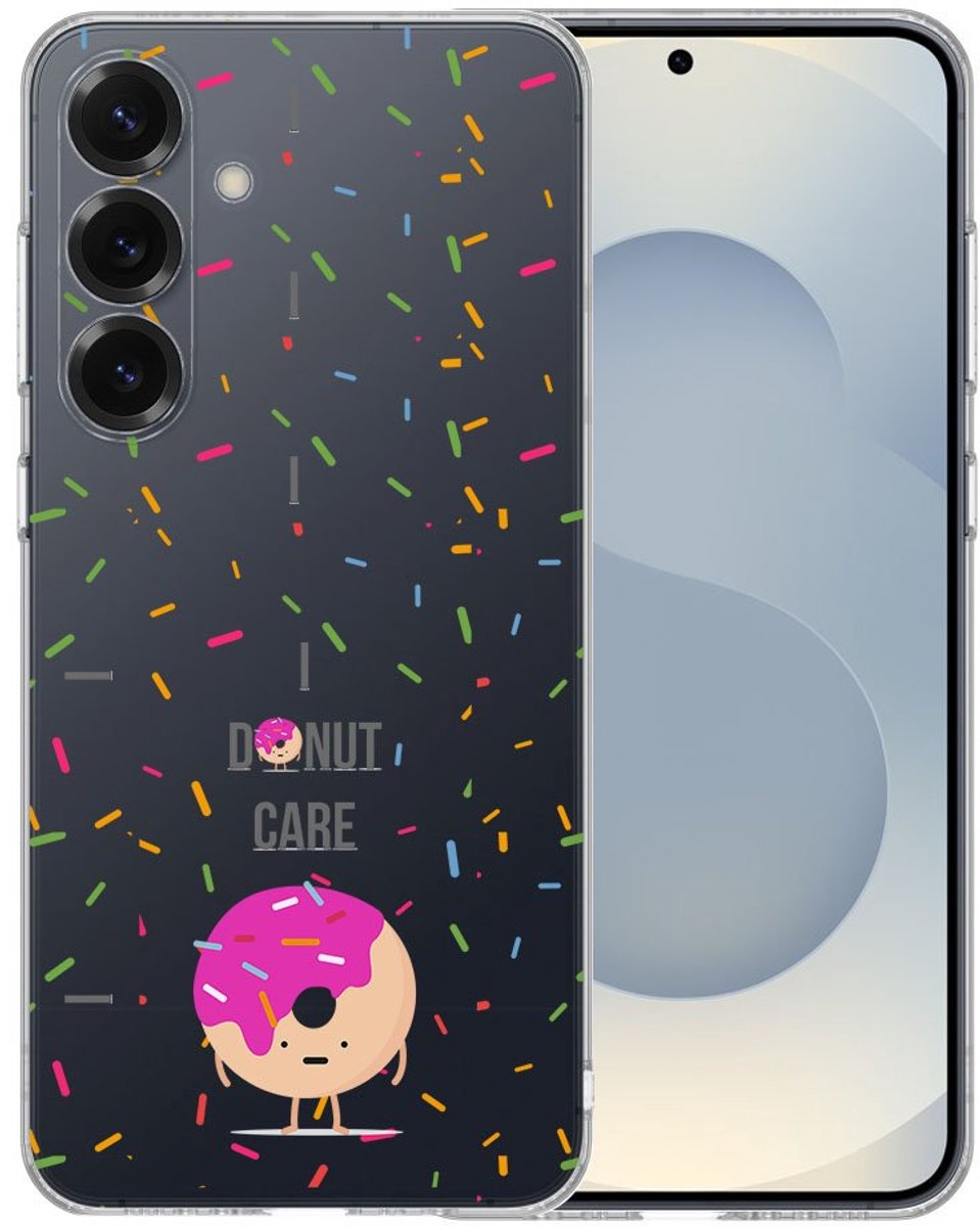 TPU Hoesje Samsung Galaxy S25 - Hoesje Donut Roze Backcover