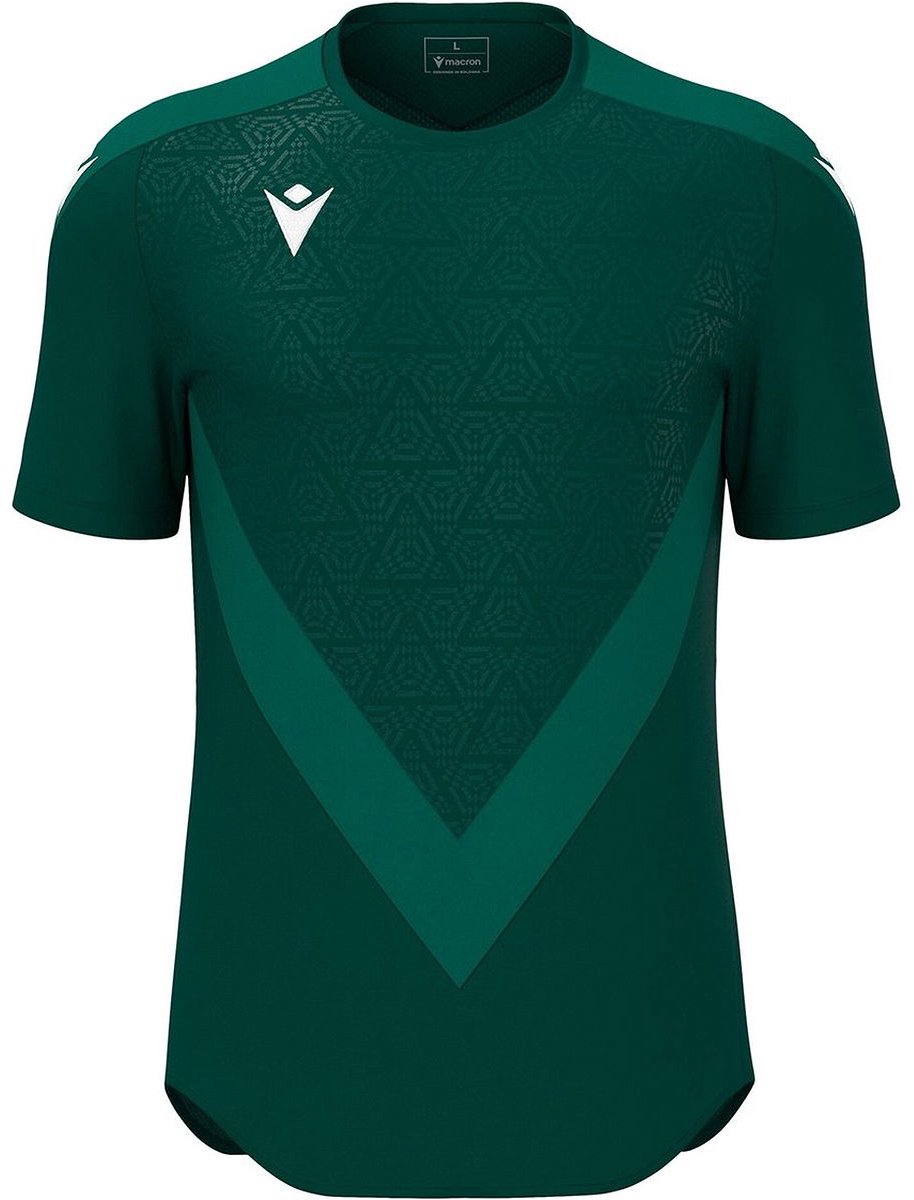 Macron Wisp Shirt Korte Mouw Heren - Bottle Green | Maat: M