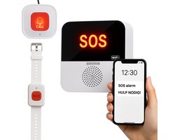 Alarmknop voor ouderen - Persoonlijk alarm - Alarm sleutelhanger - Senioren alarm - Noodknop - Sos - Paniekknop - Hulp