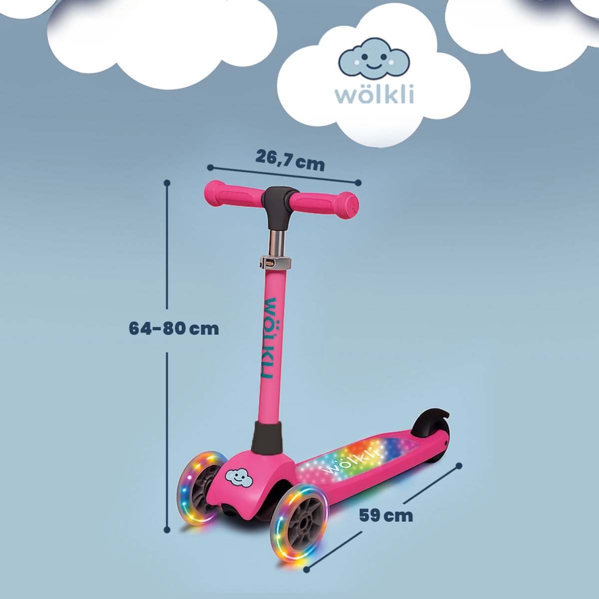 Wölkli Eylin - Roze LED Step 3 Wielen thumbnail 5