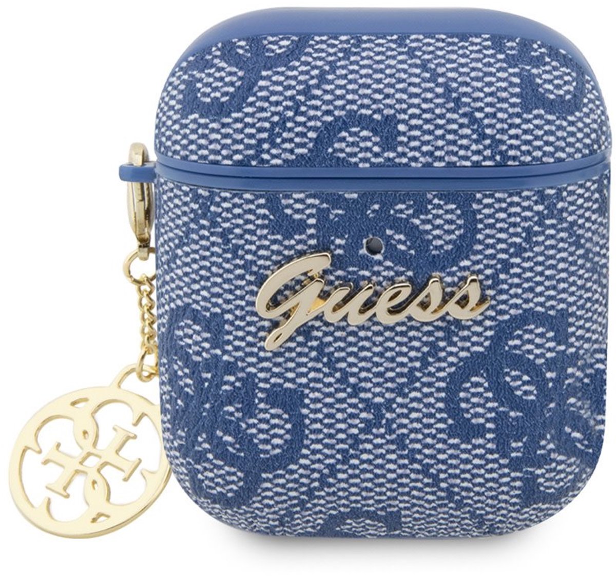 Guess Airpods - Airpods 2 Case - 4G - Heart Charm - Blauw