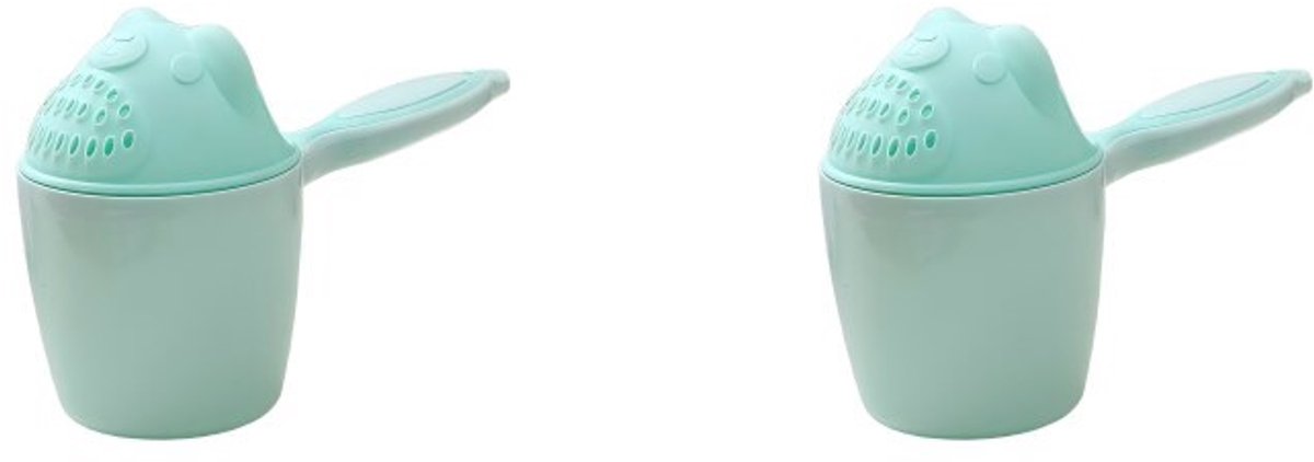 Image of 2-pack kinder shampoo beker-spoelbeker-badkamer-waterbeker-draagbare-spuitfles spoeling-spoelbeker-beschermende oogspoelbeker voor kinderen-20*10.7*16cm-Groen