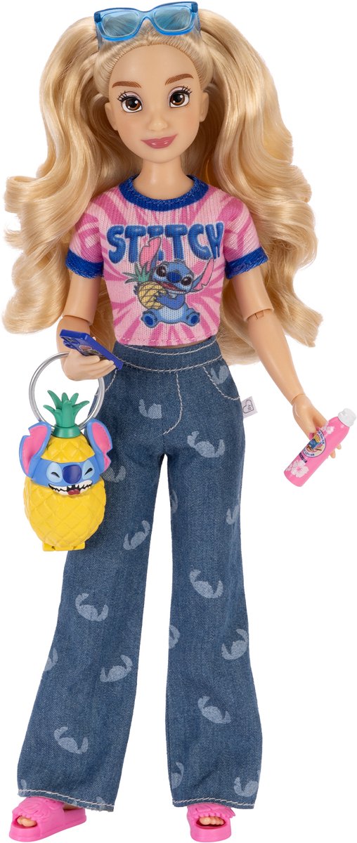 Jakks Pacific Disney Stitch Ily Modepop 25 Cm Blauw van Merkloos — afbeelding 3