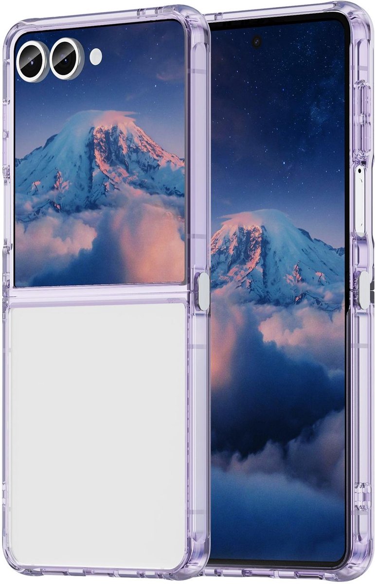 Hoesje geschikt voor Samsung Galaxy Z Flip 7 - Phonesta HybridAir Back Cover - Paars