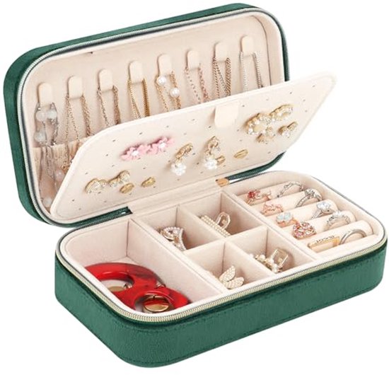 Stackers Grijs & roze klassiek sieradenvak voor juwelendoosje, ringen/ armbanden