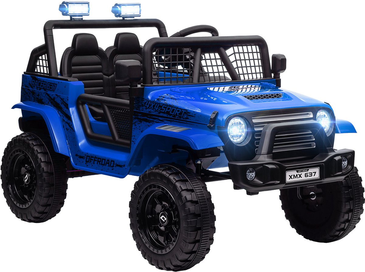 AIYAPLAY Kinderrijvoertuig voor off-road speelplezier Kunststof, Metaal 109L x 67B x 68,5H cm Blauw